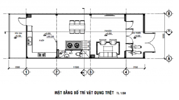 Mặt bằng trệt