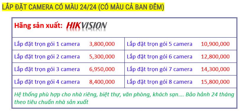 camera có màu ban đêm
